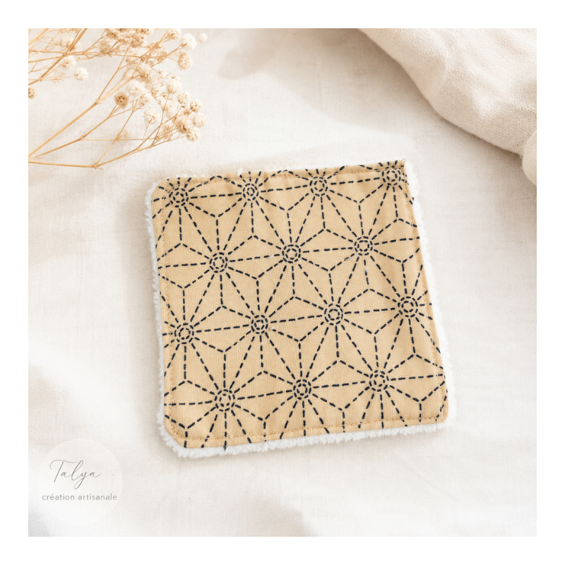 Lingette démaquillante Asanoha Beige