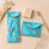 Duo étui à savon & brosse à dents – Parasol Turquoise